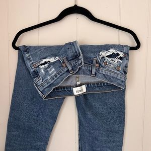 Agolde cutoff distressed jeans